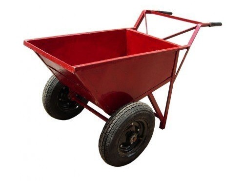 Double-Wheel-Barrow-Trolley